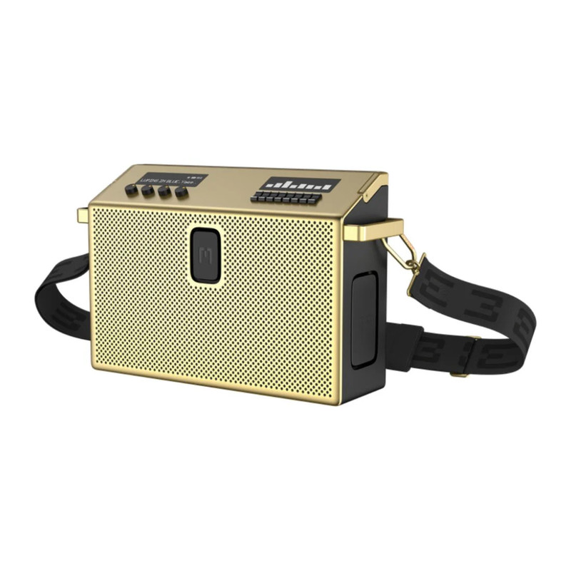 Mondo Portable BT Speaker - Large - Gold - مكبر صوت